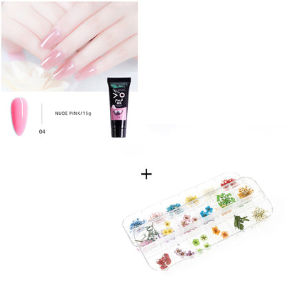 Nail extension glue 15ml non-paper support crystal fast nail extension gel UV phototherapy glue