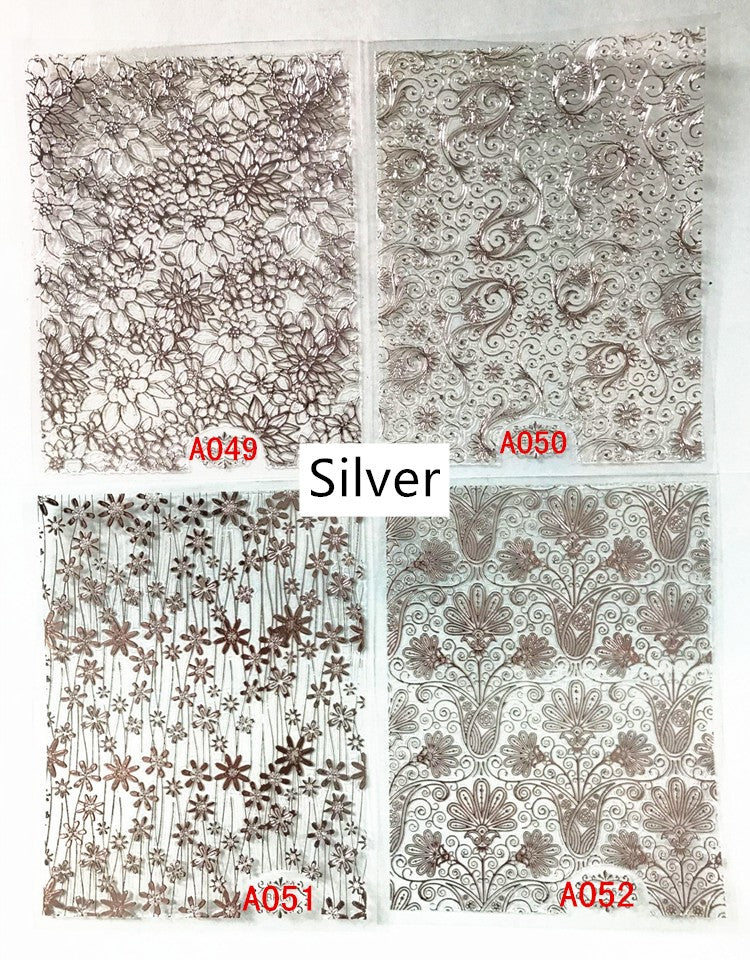 3d metal line hollow golden nail decals adhesive jewelry