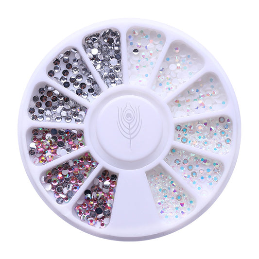 Resin diamond jewelry box nail stickers