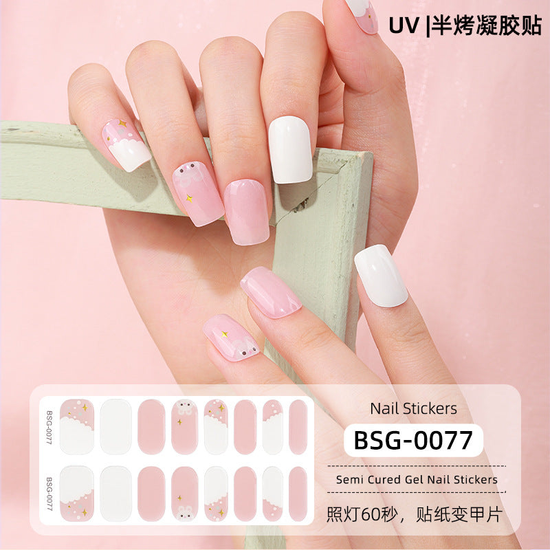 Semi-curing Gel Nail Sticker Gel Beauty