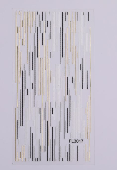 Line Sticker Stripe Wave