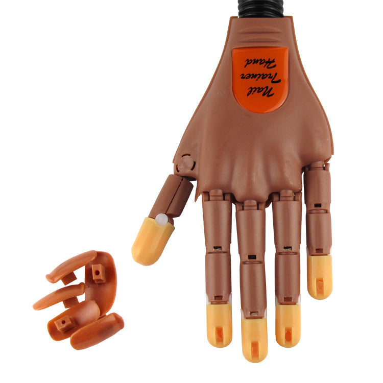 Manicure practice hand activity prosthetic hand