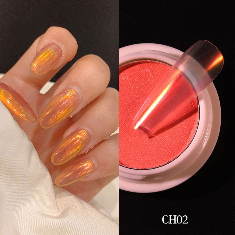 Nail solid powder Symphony mirror powder