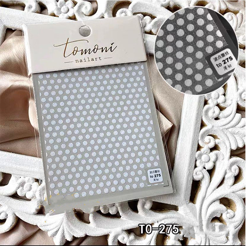 Lace Embossed Sticker Black And White Decal Nail Enhancement
