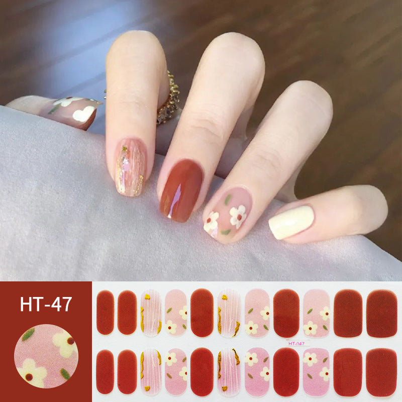 Hot Gold Star Moon Laser Nail Sticker