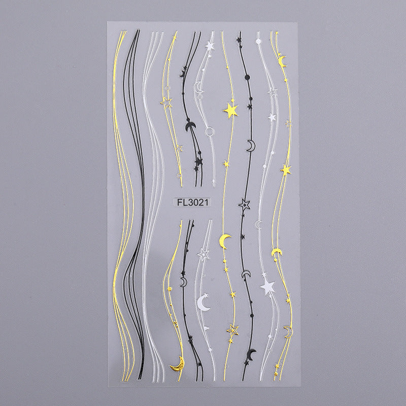 Line Sticker Stripe Wave