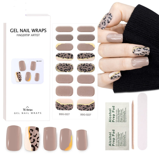 Glue Gilding Semi-curing Nail Sticker