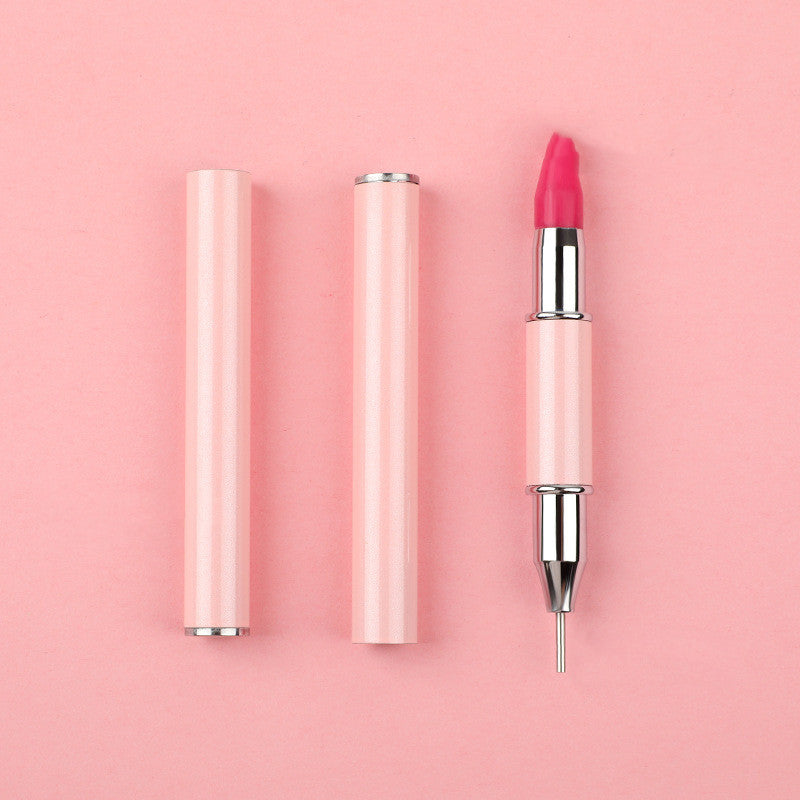Double-head Metal Nail Point Drill Pen