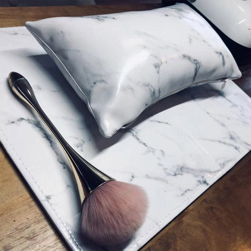 Artificial leather manicure table mat set