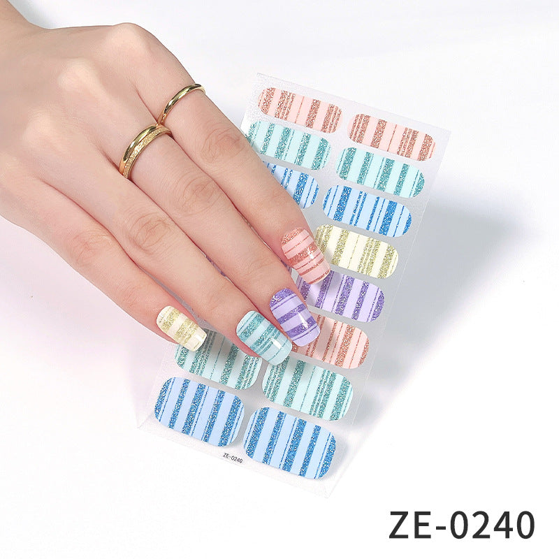 Fashion Christmas Waterproof Manicure Stickers
