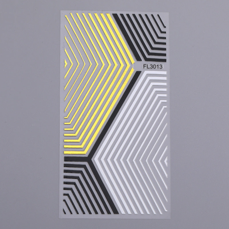 Line Sticker Stripe Wave