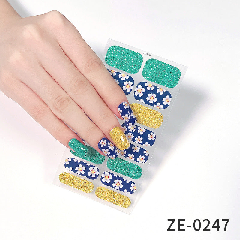 Fashion Christmas Waterproof Manicure Stickers