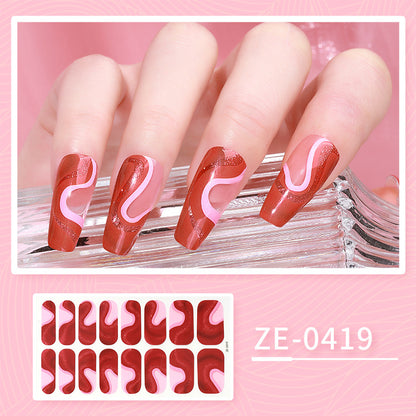 New Ladies Waterproof Manicure Stickers