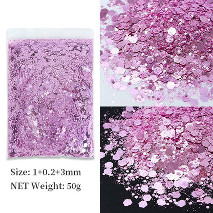 Korean Big Sequins Nail Shimmering Powder