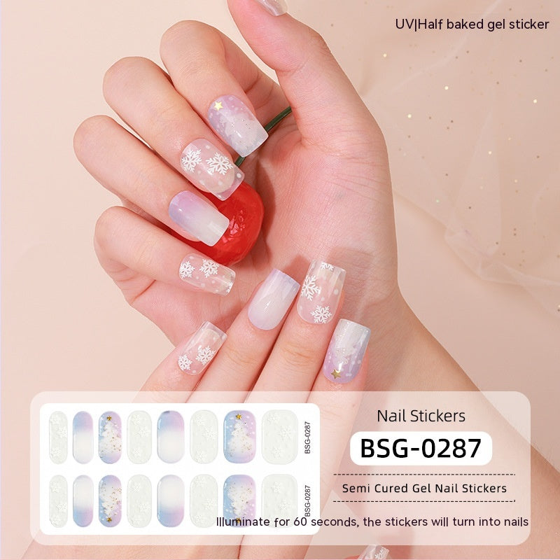 Semi-curing Gel Nail Sticker Gel Beauty