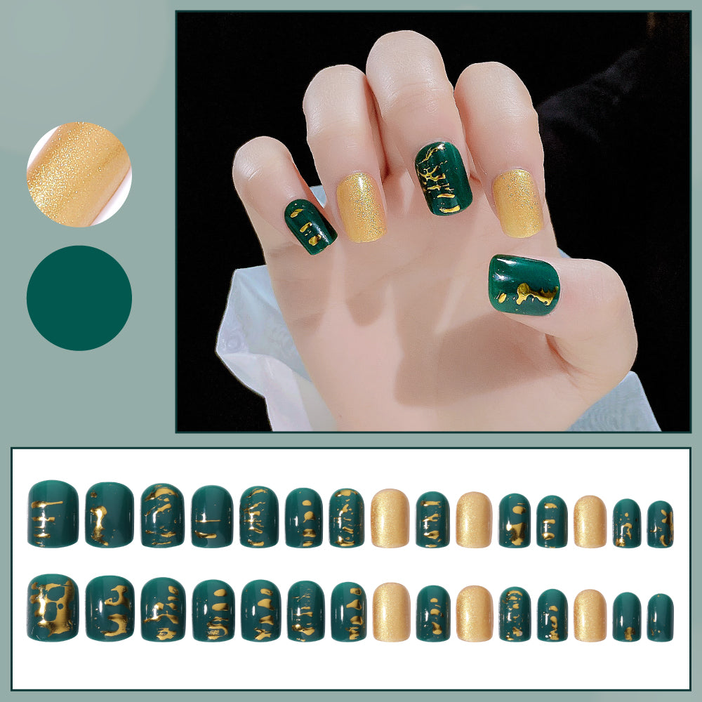 Fake Nail Patches Hand Wearing Art