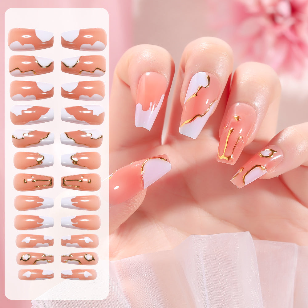 Fake Nail Patches Hand Wearing Art