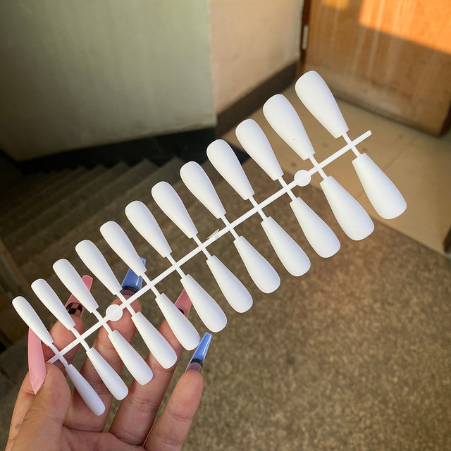 24pcs Mix Colors Matte Super Ong Coffin False Nail Ballet