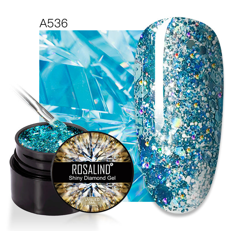 New Flashing Diamond UV Nail Polish Sequins