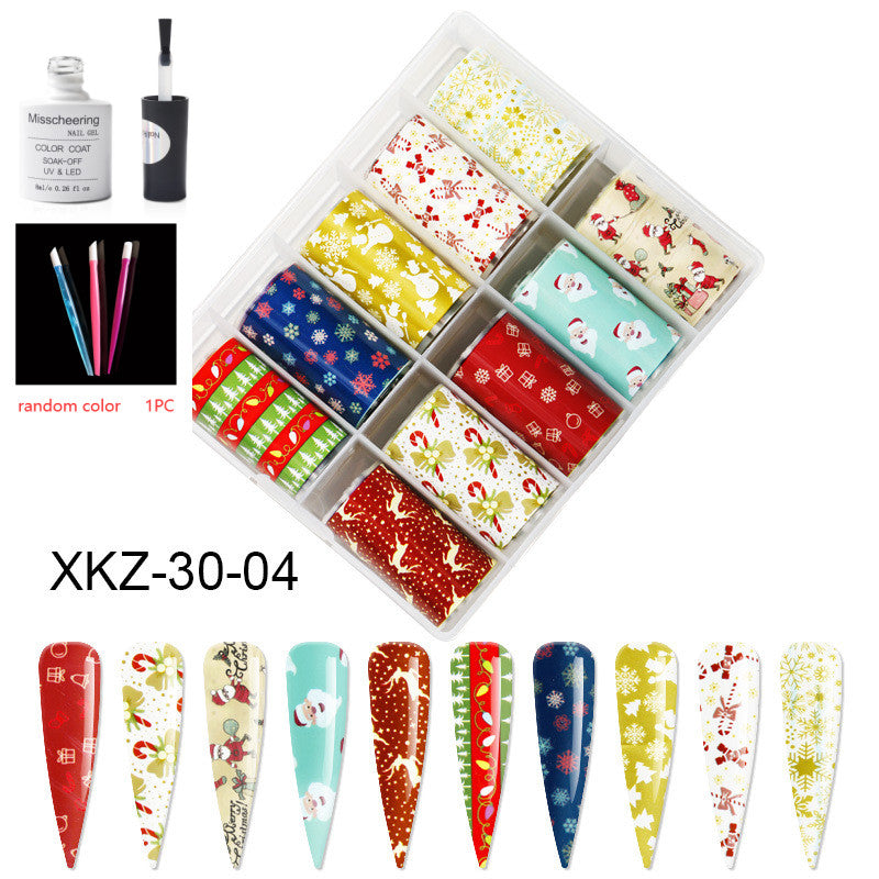 Nail Art Transfer Foils Set Of 12