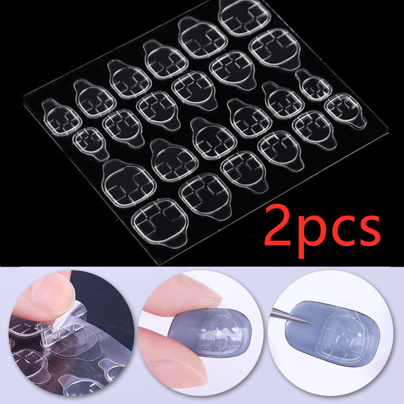 Transparent invisible nail sticker