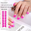 French UV Nail Applique Semi-curing Nail Sticker