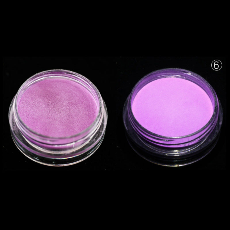 12 Colors Nail Art Luminous Powder Magic Mirror Effect Powder Nail Fluorescent Powder