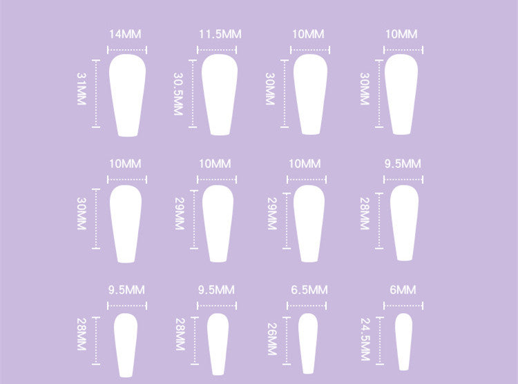 Women's Ice Transparent Wear Nail Art Patch Removable