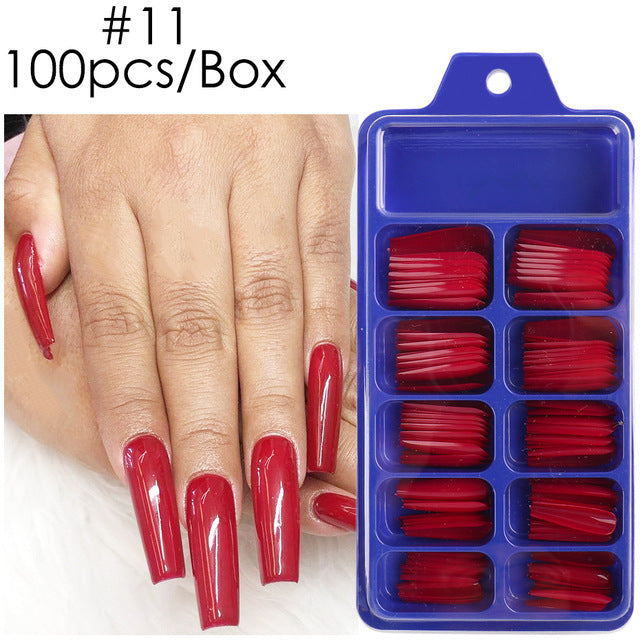 Blue Box Full Paste Wear Long Ballet Nail Plate