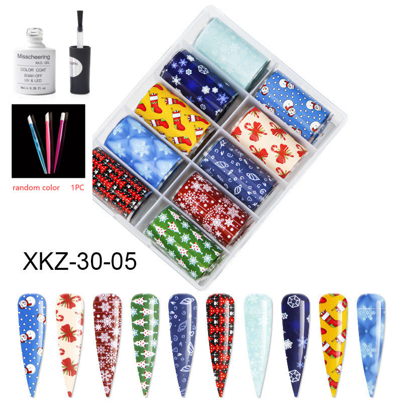 Nail Art Transfer Foils Set Of 12