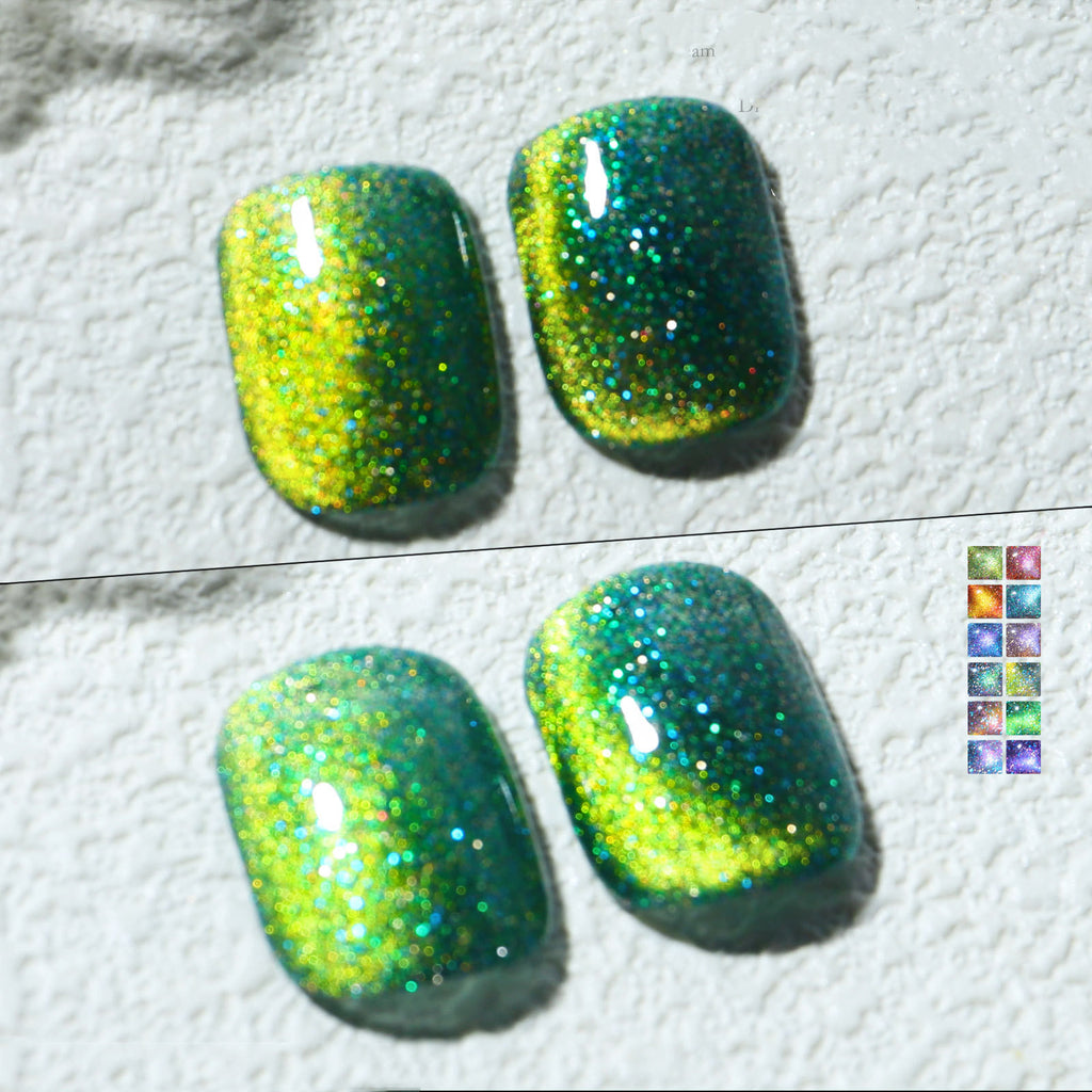 Aurora Mystical Galaxy Cat-Eye Shiny Nail Gel Polish