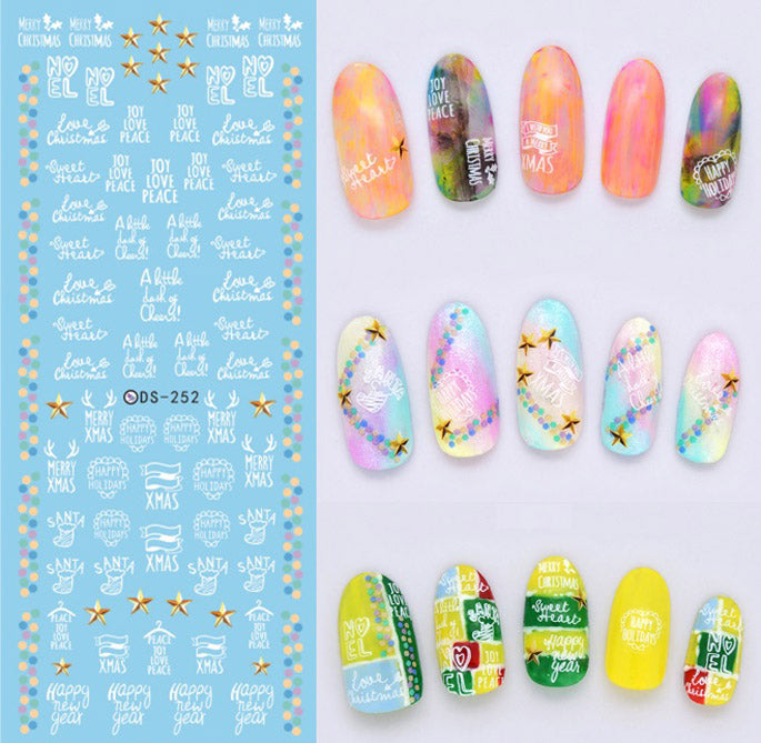 Nail Polish Glue Jewelry Tool Letter Sticker