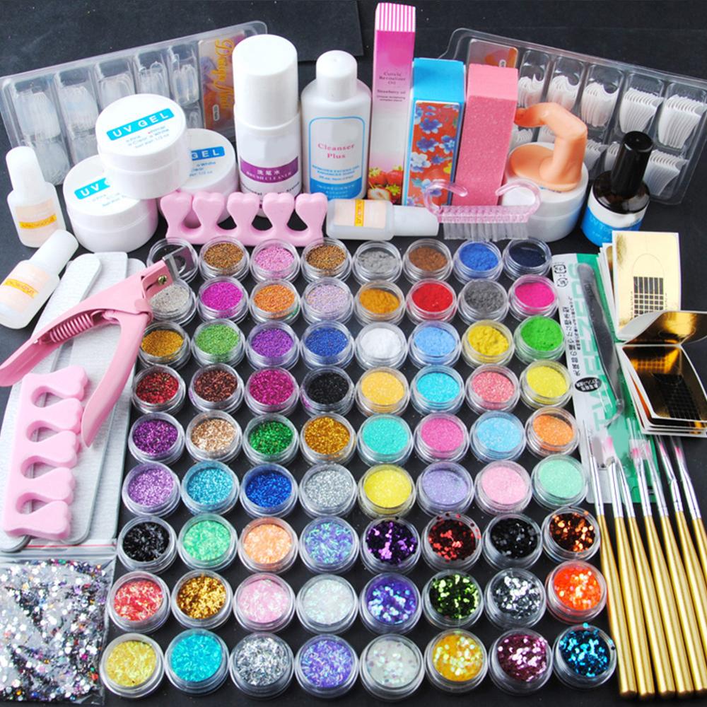 Nail Beauty Tool Set Beginner Home Use Set 72 Colors