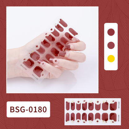 Semi-curing Gel Nail Sticker Gel Beauty