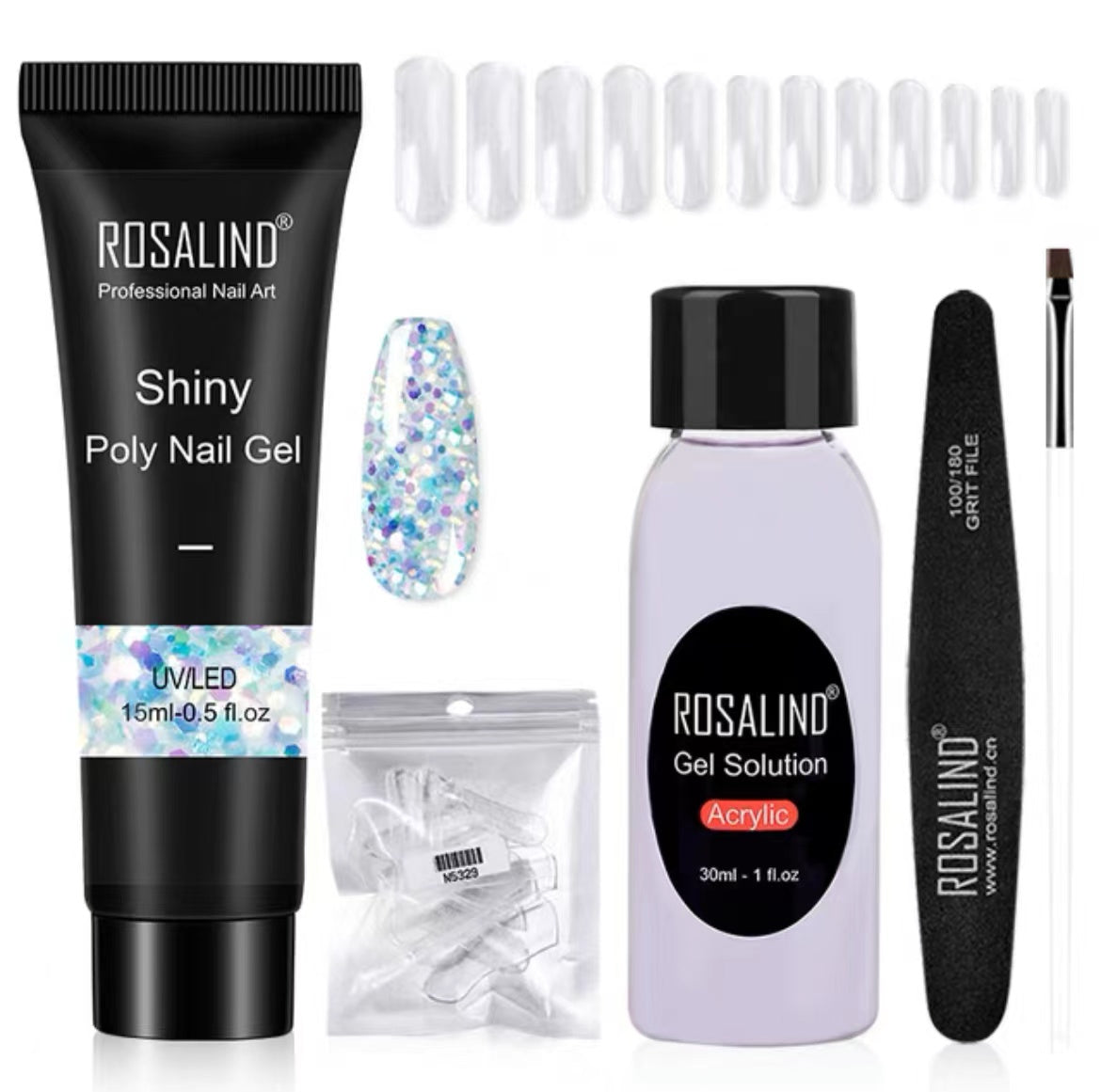 Extension Gel Polish Kit For Manicure Poly Nail Gel Set For