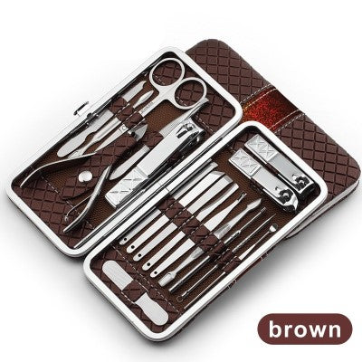 Nail manicure tool kit combo set