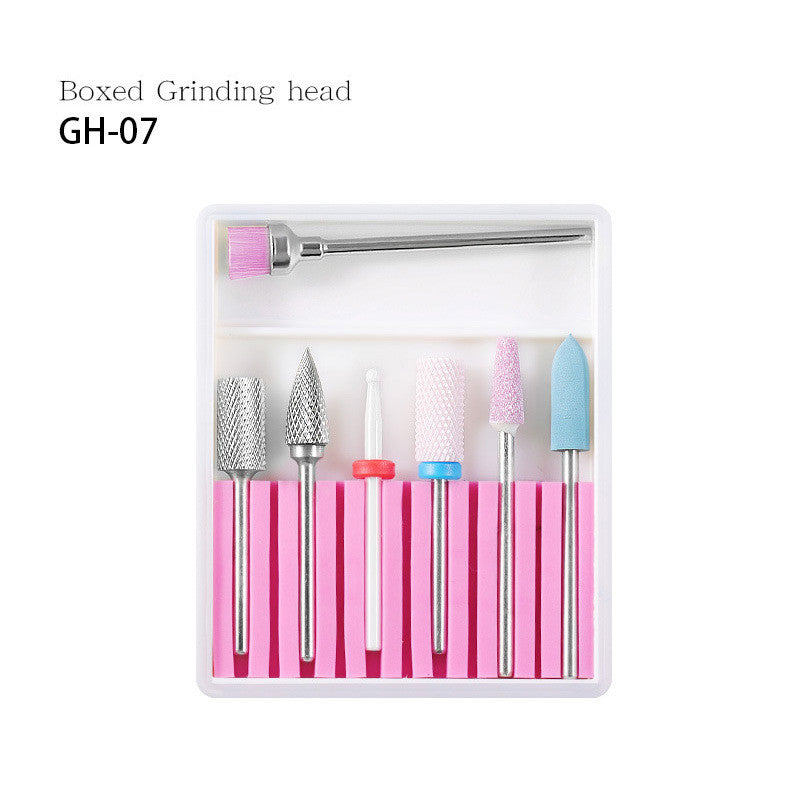 Nail ceramic tungsten steel alloy polishing head set