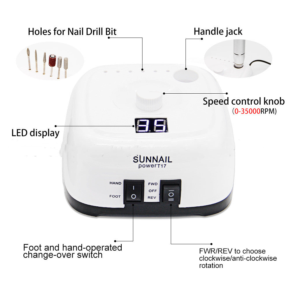 Nail polisher Armor removal engraving machine