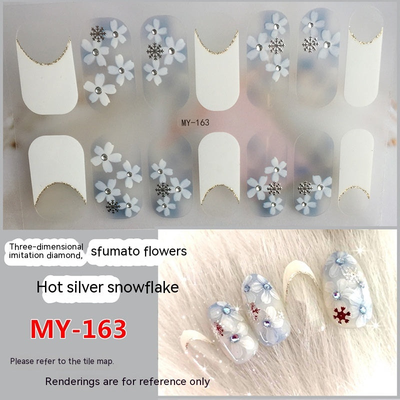 Baking-free Gel Three-dimensional Nail Stickers Full Paste Waterproof And Durable