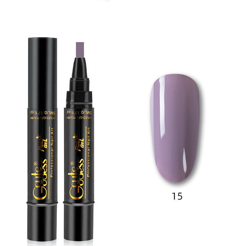 3-in-1 Nail Glue Pen Flash One-step Glue Phototherapy Plastic