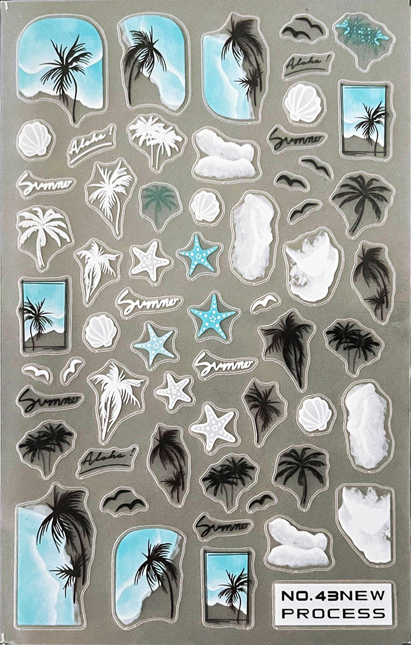 New Craft Thin Tough Frosted Nail Sticker