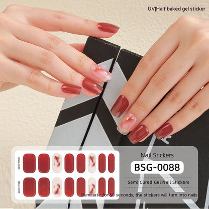 Semi-curing Gel Nail Sticker Gel Beauty