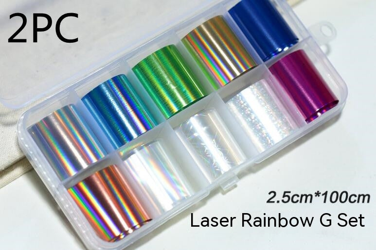 Nail Art Transfer Foils Set Of 12