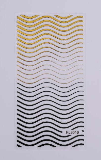 Line Sticker Stripe Wave