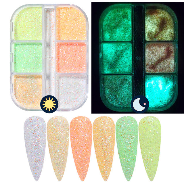 Reflective And Translucent Edelweiss Powder Nail Sequins