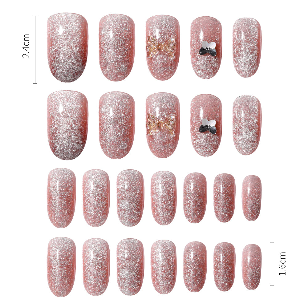 Fake Nail Patches Hand Wearing Art