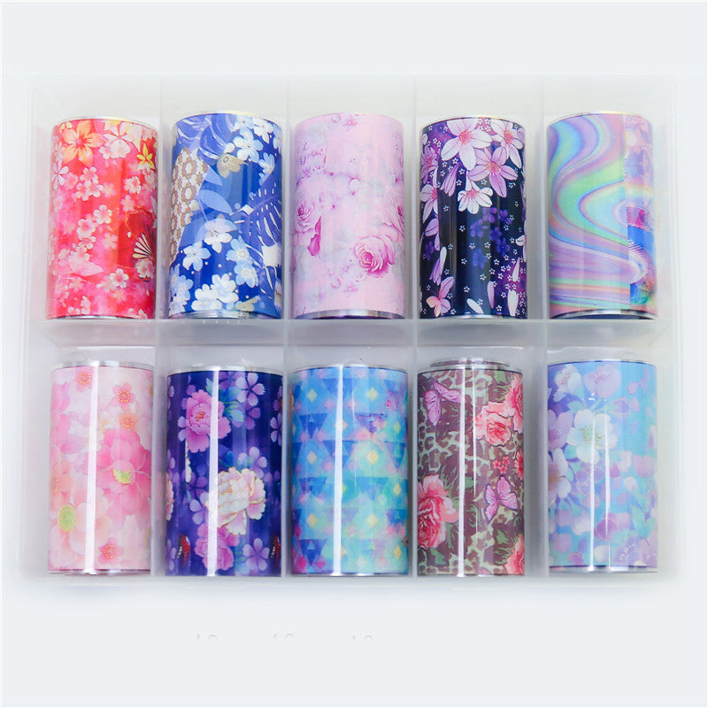 Transfer Paper Flower Laser Star Sticker Net Red Nail Sticker