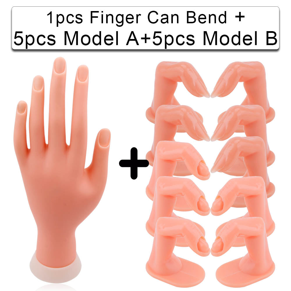 Simulation Of Finger Bending Of Model Inserting Nail Display Stand