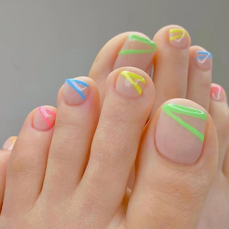 Wear Blue Toenails Cool Eyes  Nail And