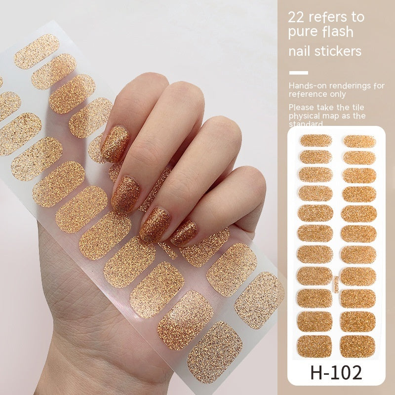 Simple Ins Style Pure Color Nail Sticker